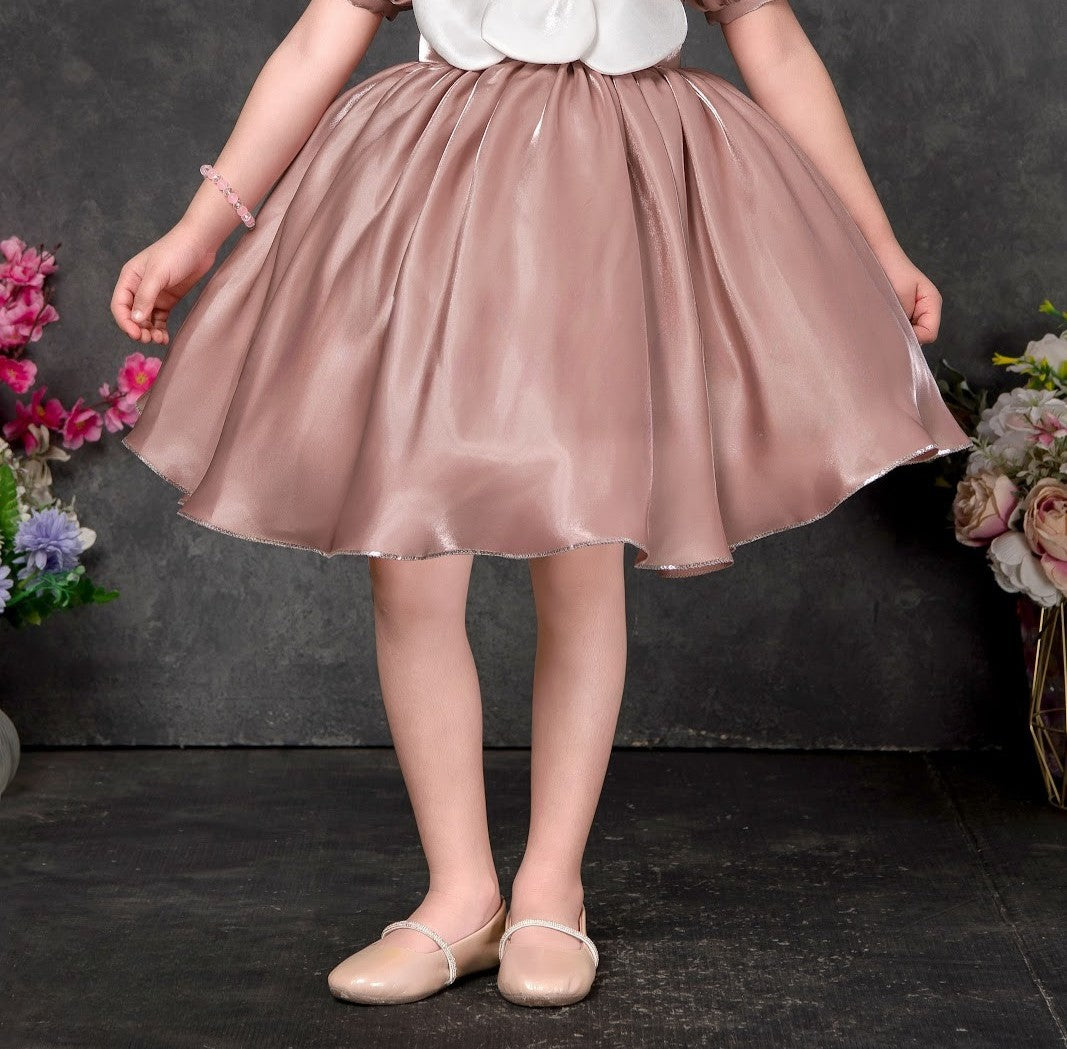 Rose Gold Princess Blossom Party Dress
