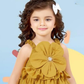 Mustard Floral Ruffle Girls' Co-ord Set
