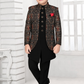 Chiku Boys’ Embroidered Festive Jacket & Kurta Set 2778 black