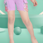 Purple Girls’ Trendy Floral-Embellished Playsuit