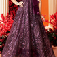 Wine Girls’ Designer Sequin-Embellished Evening Gown