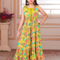 Yellow & Multicolor Girls’ Ethnic Floral Sharara Set
