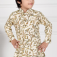 Cream & Gold Boys’ Royal Embroidered Festive Kurta Set