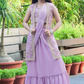 Lavender Grace Ethnic Lehenga Set For Girls