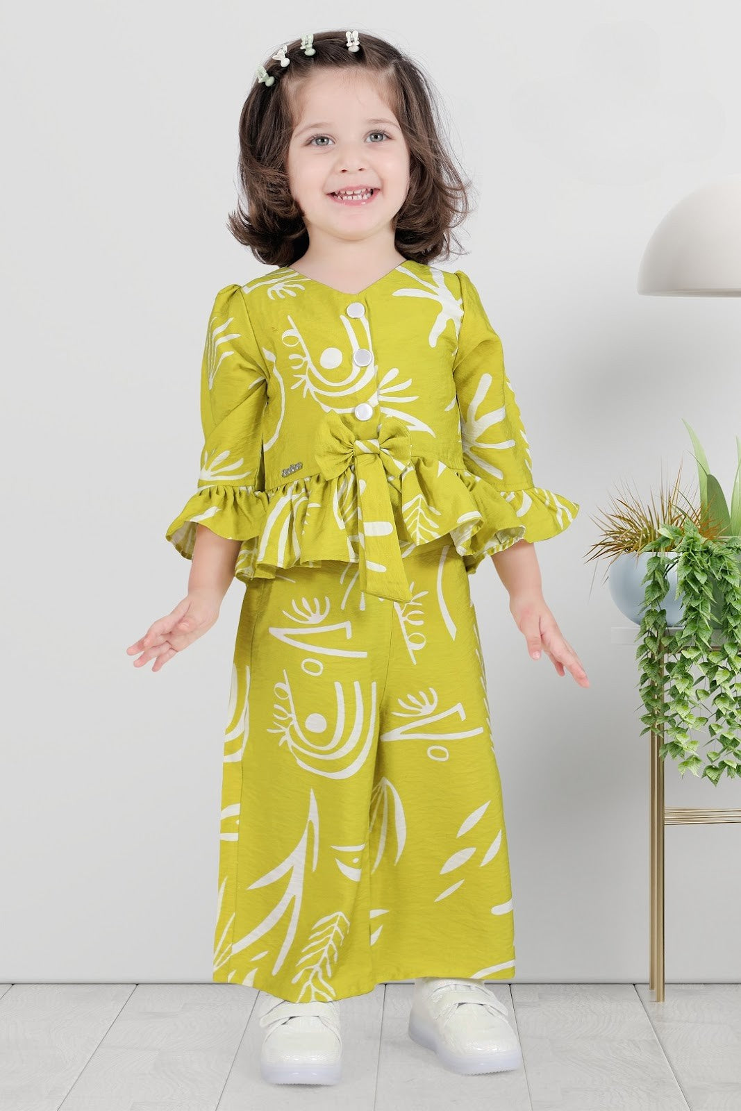 Lime Green Princess Bow Celebration Maxi Set