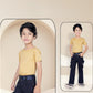 Navy Blue Utility Cargo Pant Set