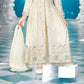 Ivory Princess Embroidered Floor-Length Dress