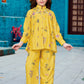 Yellow Floral Celebration Co-Ord Set