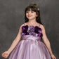 Lavender Princess 3D Flower Party Dress