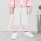 Pink & White Glam Lace Palazzo Set