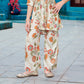 Cream Floral Celebration Palazzo Set