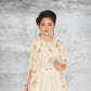 Cream Princess Glam Party Jacket Gown