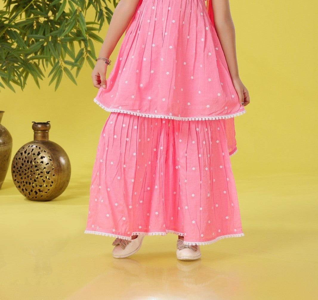 Pink Princess Glam Tiered Party Dress