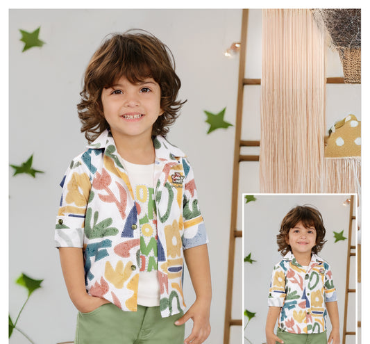 Green Abstract Adventure Cargo Set