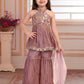 Mauve Sparkle Princess Palazzo Set