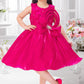 Rani Pink Petal Party Dress with Statement Bow