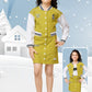 Mustard Varsity Jacket & Skirt Co-ord Set for Girls