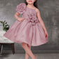Light Peach One-Shoulder Designer Party Dress