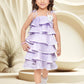 Lavender Girls’ Layered Ruffle Party Dress