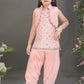 Peach Princess Glam Dhoti Set