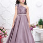Lavender Princess Glam One Shoulder Gown