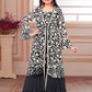 Midnight Bloom Sharara Set For Girls