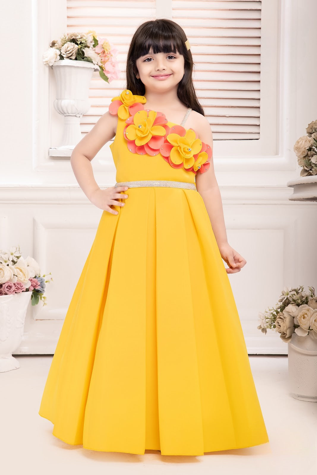 Yellow Princess Blossom Celebration Gown