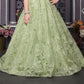 Light Green Princess Celebration Gown