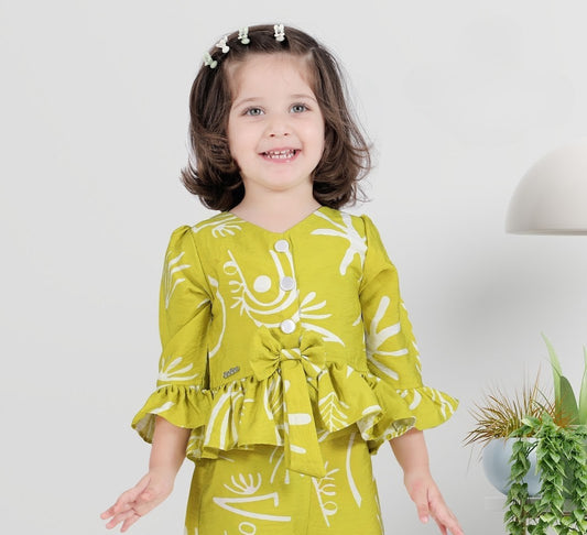 Lime Green Princess Bow Celebration Maxi Set
