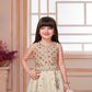 Cream & Multicolor Mirror-Embroidered Festive Lehenga Set