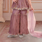 Mauve Sparkle Princess Palazzo Set