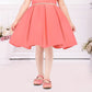 Tomato One-Shoulder 3D Floral Party Dress