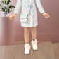 White Multicolor Striped Blazer-Style Dress with Belt & Sling Bag