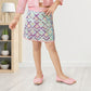 Pink Sequin Jacket and Multi-Color Embellished Skirt Co-ord Set for Girls