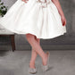 Cream One-Shoulder Designer Party Dress
