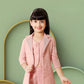 Blush Pink Sleeveless Blazer & Shorts Co-ord Set for Girls