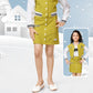 Mustard Varsity Jacket & Skirt Co-ord Set for Girls