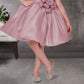 Light Peach One-Shoulder Designer Party Dress