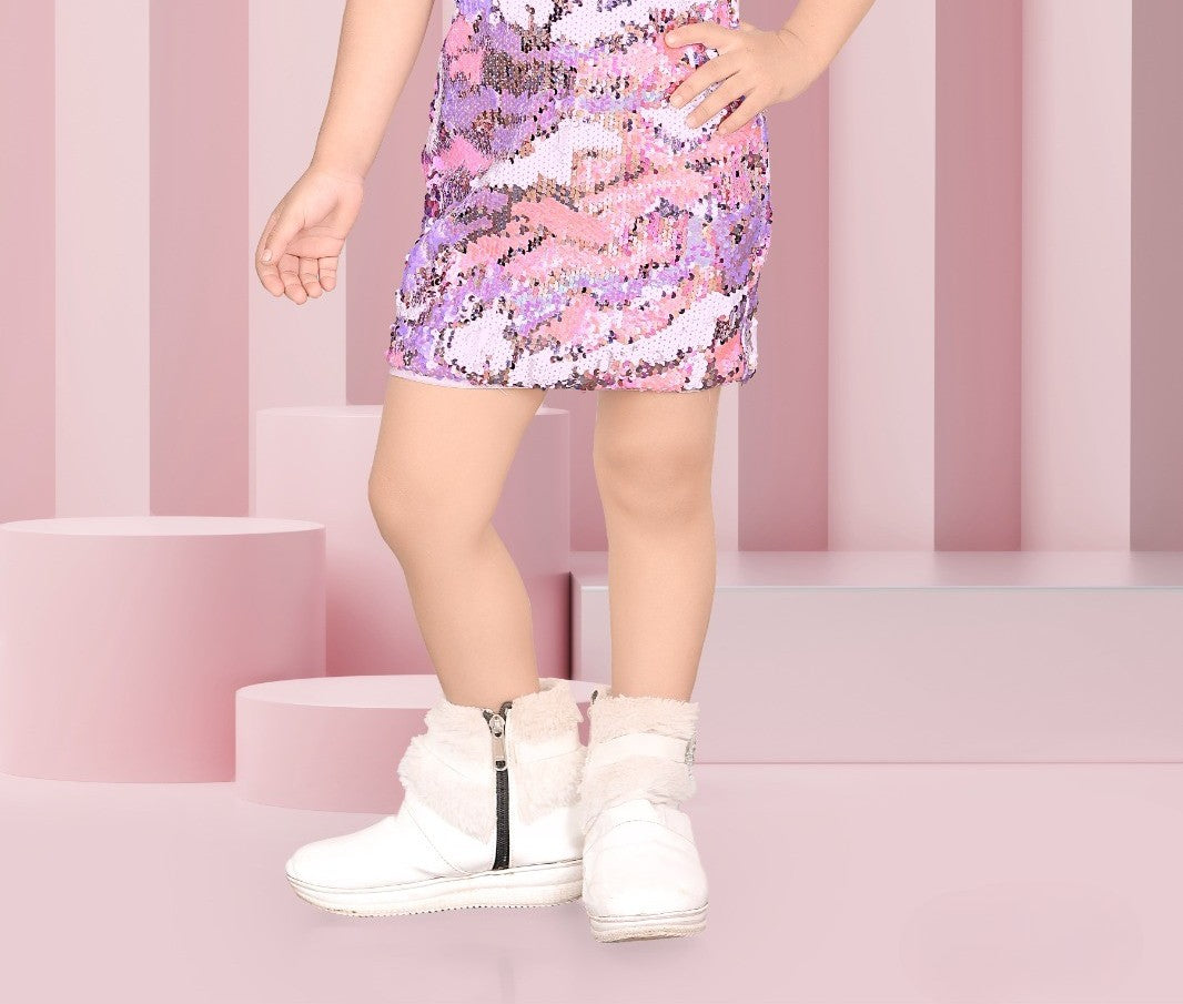 Pink & Purple Sparkle Princess Party Dress