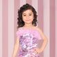 Pink & Purple Sparkle Princess Party Dress