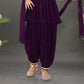 Purple Glam Party Dhoti Set