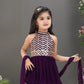 Purple Glam Party Dhoti Set