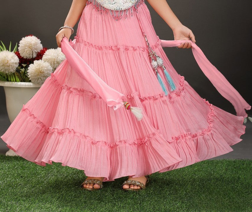 Pink Sparkle Princess Party Gown
