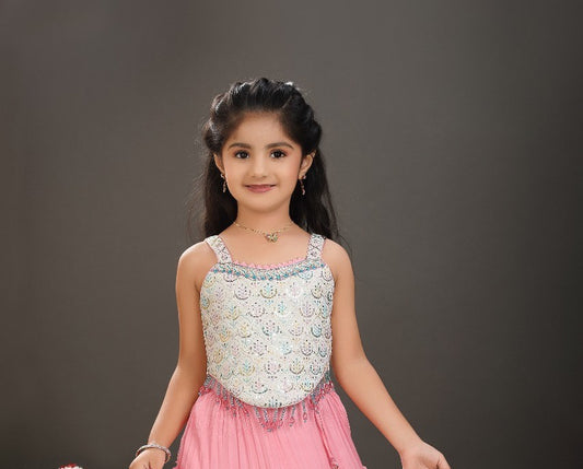 Pink Sparkle Princess Party Gown