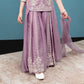 Lavender Celebration Embroidered Sharara Set