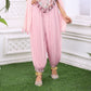 Pink Celebration Embroidered Dhoti Set