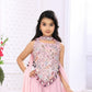Pink Celebration Embroidered Dhoti Set