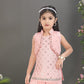 Peach Princess Glam Dhoti Set