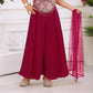 Wine Princess Glam Palazzo Set