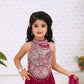 Wine Princess Glam Palazzo Set